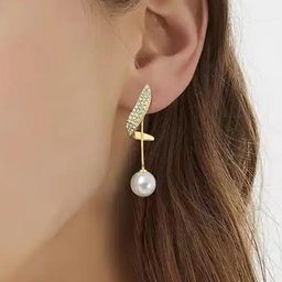 ONUYX Gold-Plated Spherical Drop Earrings-image-53
