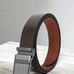 Metronaut Men Textured Leather Belt-image-84