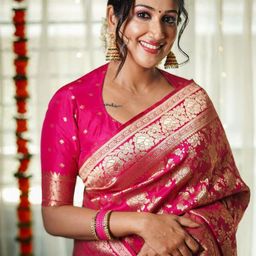 Shriyangan Floral Pure Silk Kanjeevaram Saree-picture-31