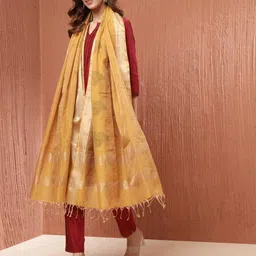 Fabindia Ethnic Motifs Printed Dupatta-image-31
