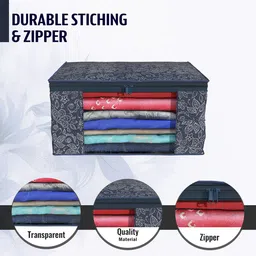 Kuber Industries Navy Blue Set of 6 Regular Drawer Organiser Organisers image 4
