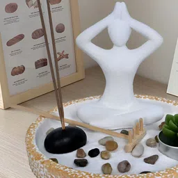 Cortina White Incense Stick Holder Showpiece-image-54