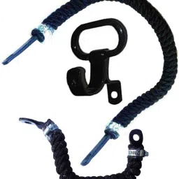Combo Set 3 Rope Pillion Holding Tube, Rope Seat Side Handle & Side Bag Hook Combo-25
