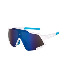 Irayz Unisex Mirrored Sports Sunglasses with UV Protected Lens Bull White 03-picture-14