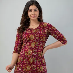 GUNDIA FASHION Women Floral Printed Kurti-picture-23