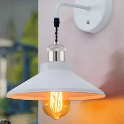 Homesake White Metal Abstract Shaped Shaped Wall Lamp-image-20
