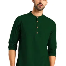 BHUVIKOO Men Green Kurtas-picture-48