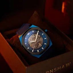 EARNSHAW Men Brass Dial & Straps Analogue Automatic Motion Powered Watch ES-8295-02-5