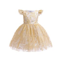 StyleCast x Revolte Girl's Floral Embellished Flutter Sleeves Fit & Flare Midi Dress-image-68