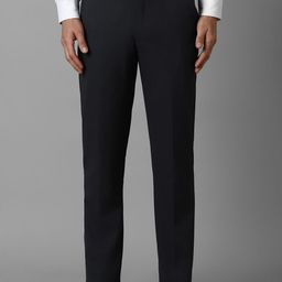 Louis Philippe Men Printed Slim Fit Trousers-picture-18
