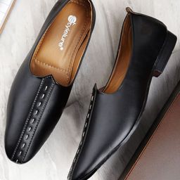 Stylelure Men Textured Mid-Top Ethnic Mojaris-picture-18