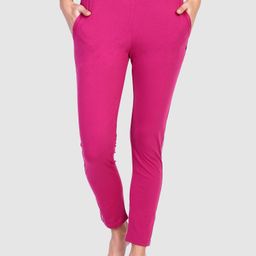 PROTEENS Women Mid-Rise Cotton Lounge Pants-image-47
