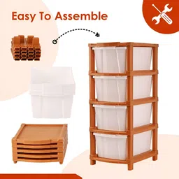 Aura Brown Set of 1 Regular Drawer Organiser Organisers image 5