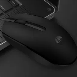 HP M10 USB MOUSE 1000 DPI BLACK PACK OF 1 COMPATIBLE WITH ALL OS Wired Ambidextrous OpticalGaming Mouse image 5