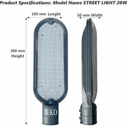 Energy-Efficient Outdoor Lighting - 20W LED Street Light | IP66 Waterproof, Dustproof & Durable for Office & School Street Light Outdoor Lamp-image-52