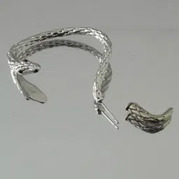 Krelin Silver-Plated Animal Shaped Stainless Steel Antique Ear Cuff Earrings-image-17