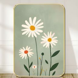 Myntra Elegant Homes Green & White Floral and Botanical Wooden Painting Wall Art-image-69