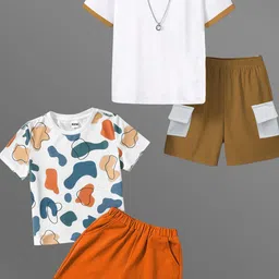 HELPOM Unisex Kids Printed T-shirt with Shorts-picture-5