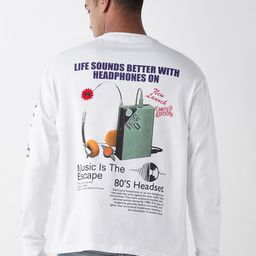Bewakoof Men Typography Printed Round Neck Cotton Oversized T-shirt-image-127