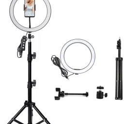 Webilla Selfie Ring Light with Stand & Phone Holder 3 Modes & 10 Brightness LED Ring Light for YouTube Video/Live Stream/Makeup/Photography Compatible with iOS/Android Ring Flash-2