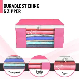 Kuber Industries Pink Set of 6 Regular Drawer Organiser Organisers image 5