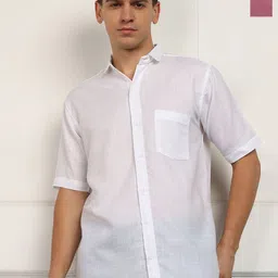 BROWN BROTHERS Men Pack of 2 Solid Spread Collar Casual Shirts-image-73