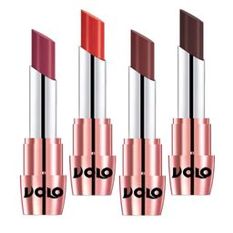 VOLO Set Of 4 Creme Matte Lipstick 3.5g Each - Cherry-Coffee-Orange-Chocolate-29