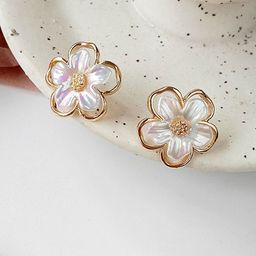 Anouk Gold-Plated Floral Shaped Korean Studs-16