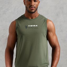U.S. Polo Assn. Printed Pure Cotton Gym Vest OEV06-179-PL-53