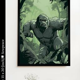 SOWPEACE Green & Black 1 Piece Canvas Other Wall Paintings-image-80