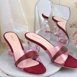 Mochi Embellished Block Pumps-14