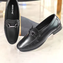 Beeone Men Leather Loafers-image-68