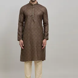 Arihant Rai Sinha Men Printed Regular Kurta with Churidar-picture-12