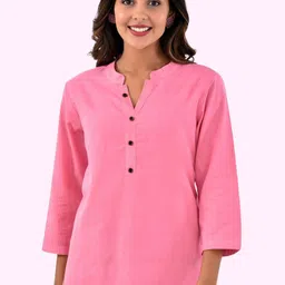 GiftyBasket Mandarin Collar Cotton Shirt Style Top-picture-46