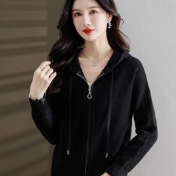 StyleCast Women Hooded Zipper Sweatshirt-picture-1