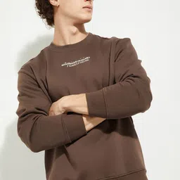 max Men Printed Round Neck Sweatshirt-image-11