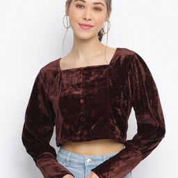 DressBerry Embellished Velvet Top-image-22