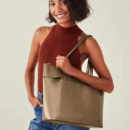 Accessorize PU Structured Tote Bag image 5