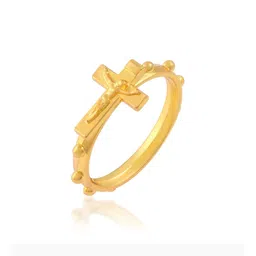 Brass Goldplated Christian spiritual Jesus Crucifix Cross Fingerring Jewellery Men Women-34