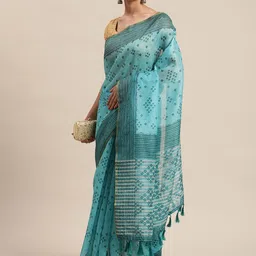 KALINI Ethnic Motifs Zari Saree-picture-17