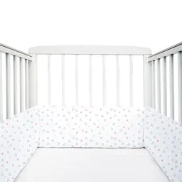 The White Cradle Kids Triangle Cot Bumper Baby Bed Sets-image-50