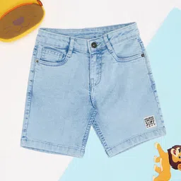 Pantaloons Junior Boys Washed Denim Shorts-image-58