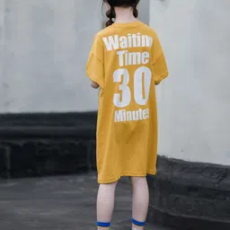 INCLUD Girls Alphanumeric Printed T-shirt Dress-image-70