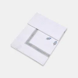 Fabindia White Cotton 8-Seater Table Cover with Embroidered details-39