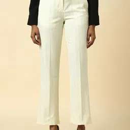 Allen Solly Women Striped Regular Fit Mid-Rise Trousers-image-42