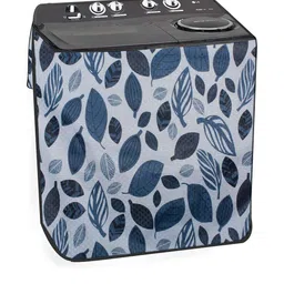 The Furnishing Tree Washing Machine Cover Ditzy Pattern Grey Compatible for Whirlpool 8Kg Semi-Auto-picture-4