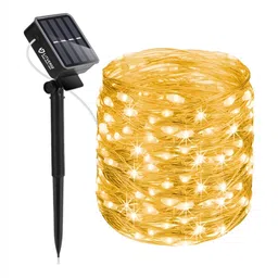 LITVERSE White & Yellow Waterproof String Rice Lights-49
