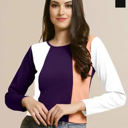 Mast & Harbour Pack of 2 Colourblocked Round Neck Top-picture-32