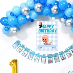 Special You Set Of 60 White & Blue Festive Decors-16