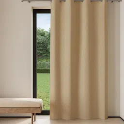 DDecor Beige Black Out Door Curtain-image-96